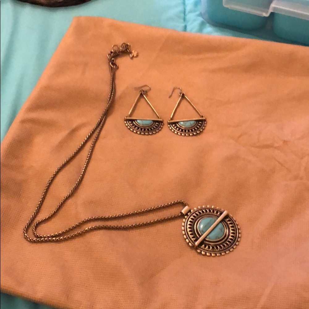 Lucky Brand Necklace and earrings